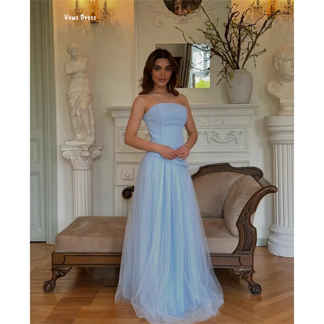 

Vows Luxurious Women's Evening Dresses Woman Elegant Custom Made Chiffon Luxury Prom Dress 2025 Line A Tube Top Robe Soiree