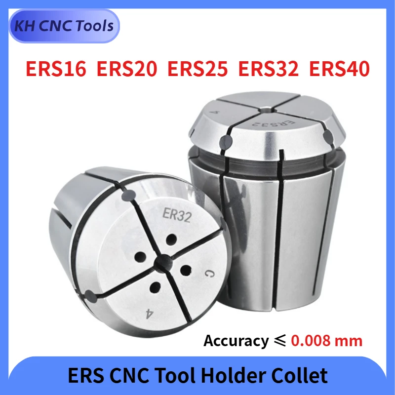 

Water stop collet ER16 ER20 ER25 ER32 ER40 Collet precision 0.008 Water outlet cooling ER holder ERS ERC CNC Tool Holder Collet