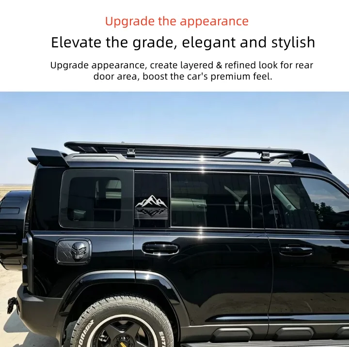 Auto Decorative Accessories For 2026 Haval Menglong V7 Haval V7 Rear Door Decor Parts Modified Rear Window Guard Plate