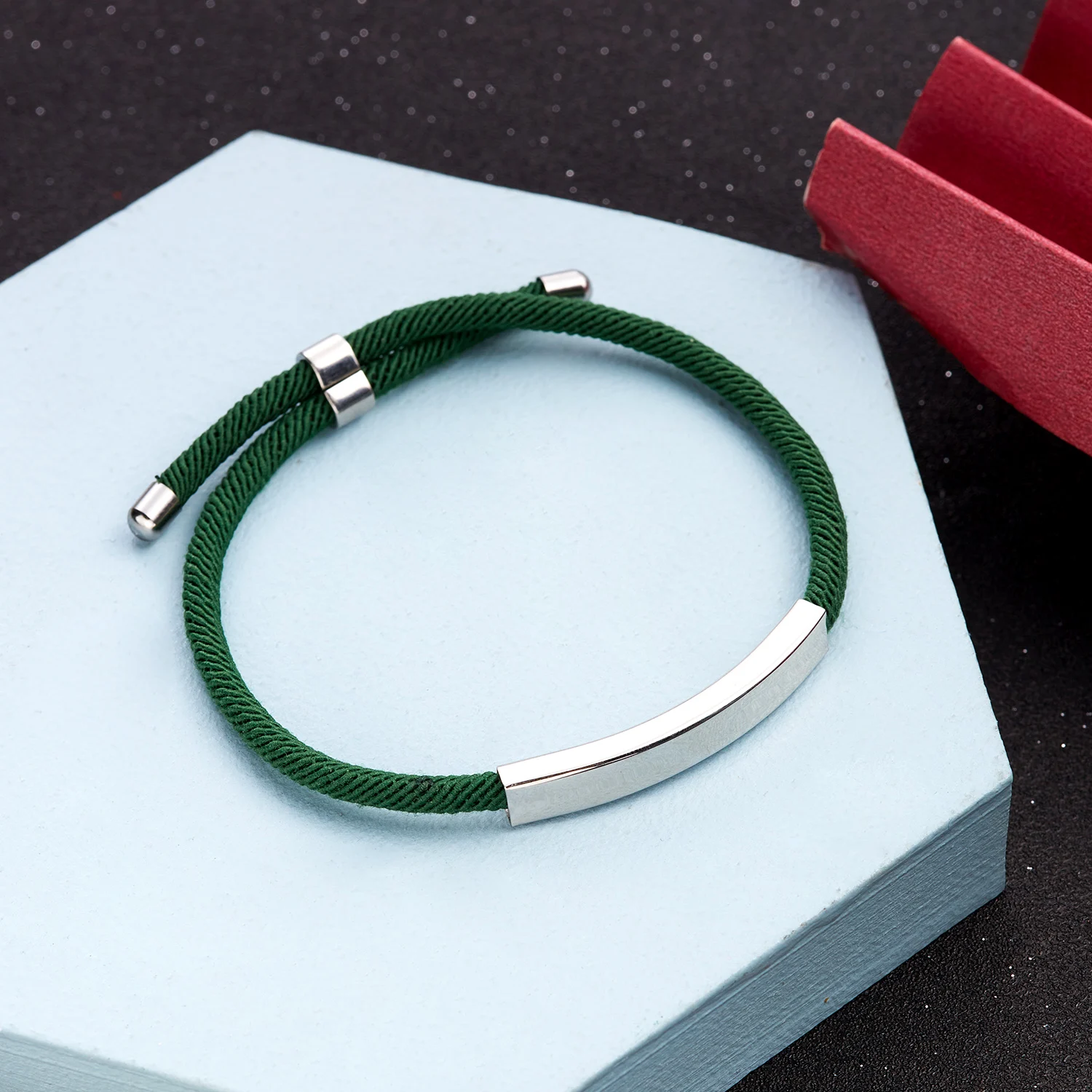 Personal isierte Herren Armband maßge schneiderte Seil Kette Armreif Edelstahl Name Datum Text graviert Armband Geburtstags geschenk für ihn – Detail 22