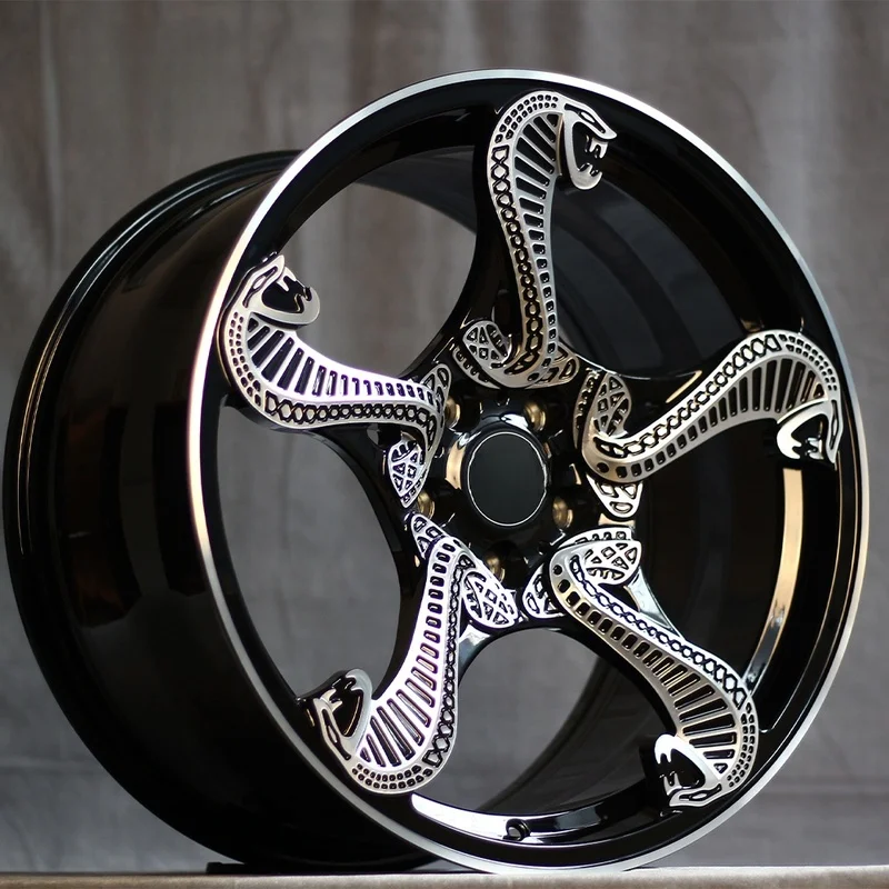 Auto Accessories DEAN DP057 Black 6061‑T6 Forged Wheel Rims 17/18/19/20/21 Inch 5x114.3 Compatible with Mustang Shelby GT350 GT5