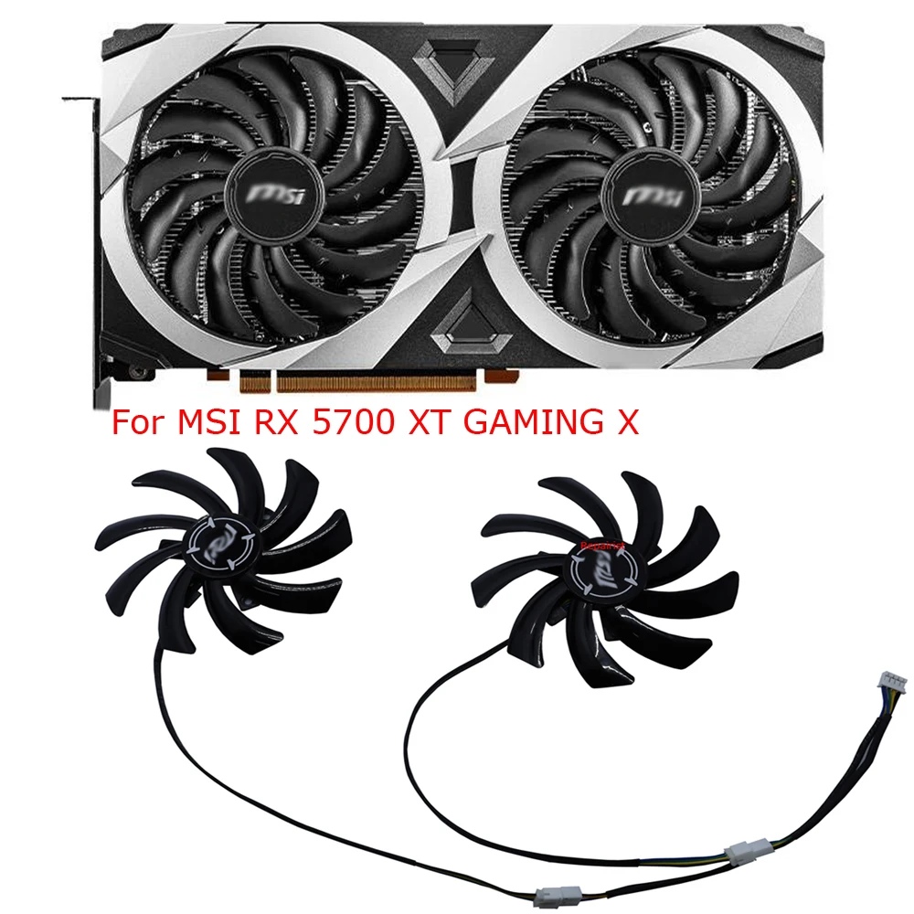 2pcs/set Fagylaltgép DIY PLD10010B12HH videó Gabonarosta számára MSI RX 5700 XT Játék X  RX6700XT mech 2X GPU Grafika Helyettesít PLD10010S12HH