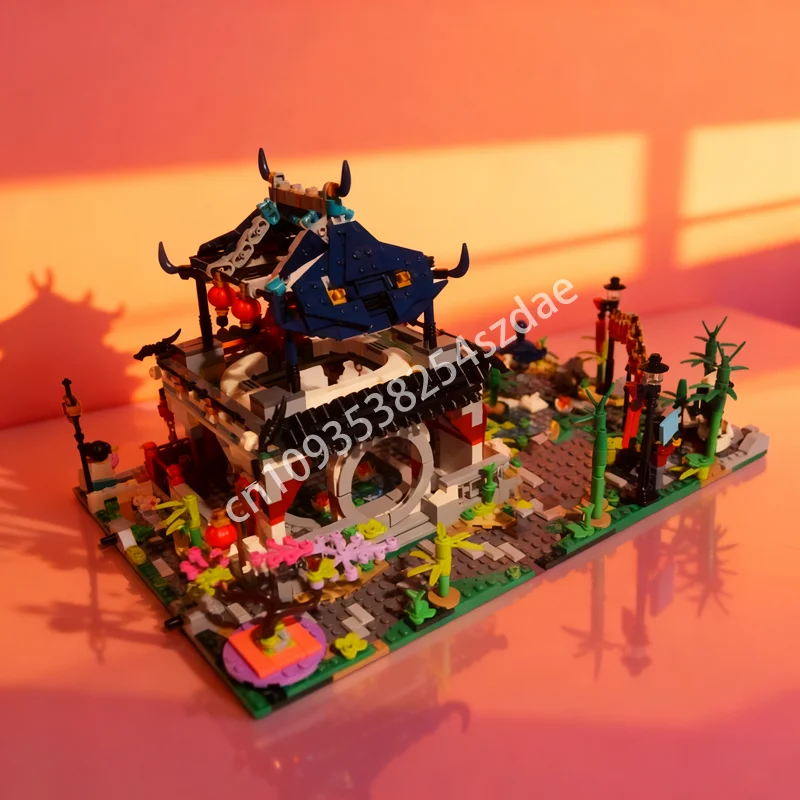 

1538 шт. MOC 2 ботанический бамбуковый сад сезонная модель строительные блоки сборка DIY рождественские подарки развивающая игрушка кирпич для детей