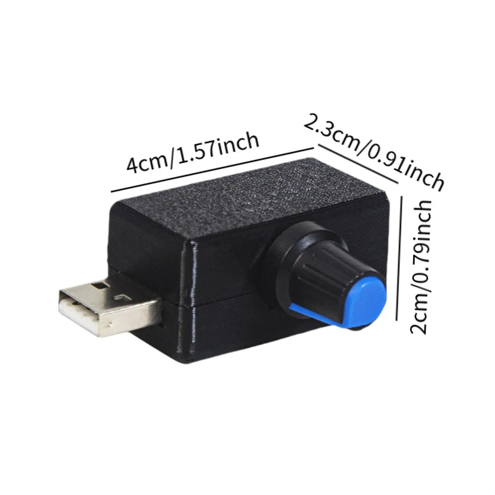 Acessórios de ajuste do botão do regulador contínuo do ventilador USB Controlador de velocidade do ventilador