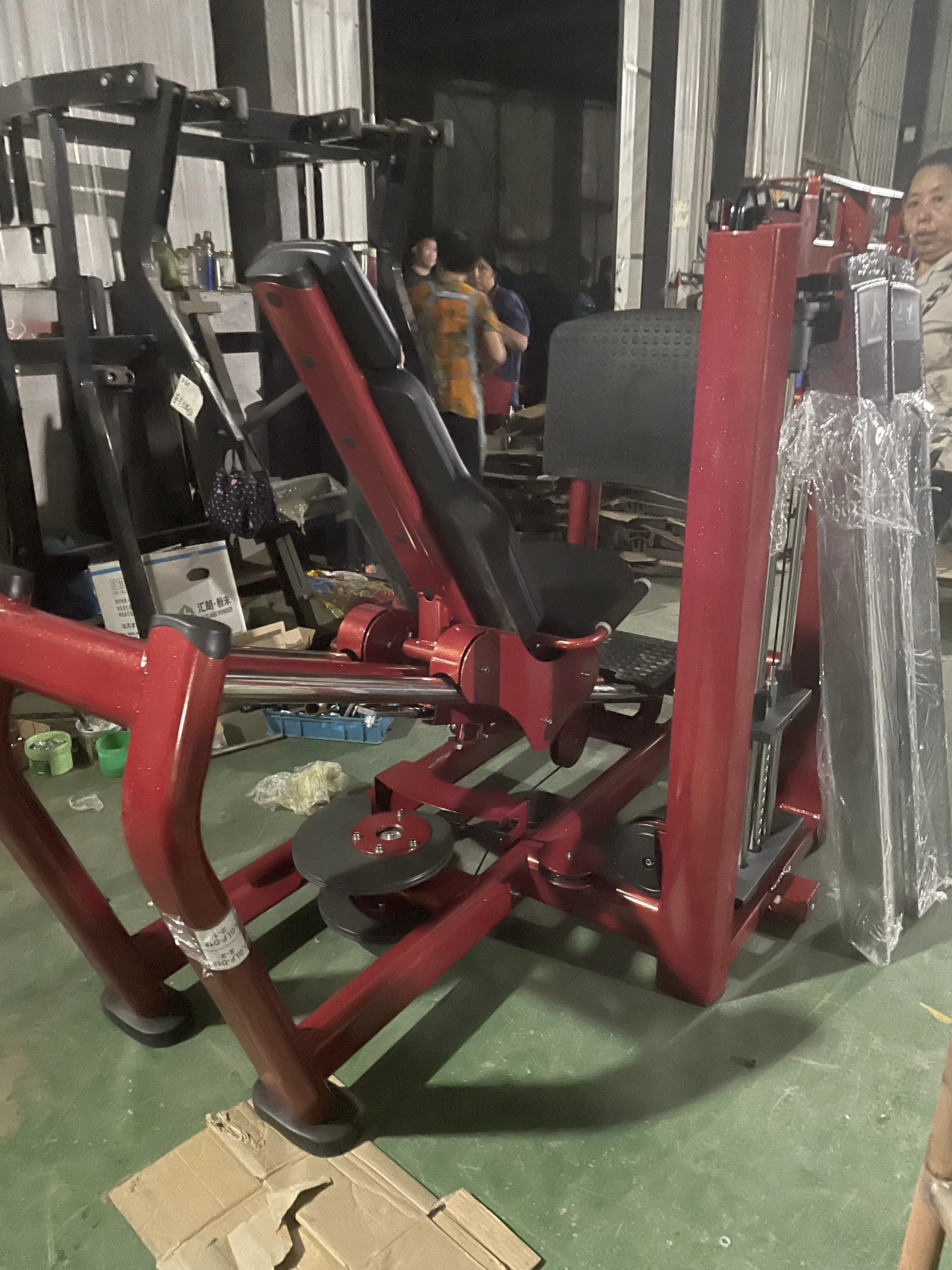 Maquinas De Gimnasio Q235 Steel Tube Adjustable Weight Stack Pin Loaded Leg Muscle Exercise Stead Leg Press Machine for Gym