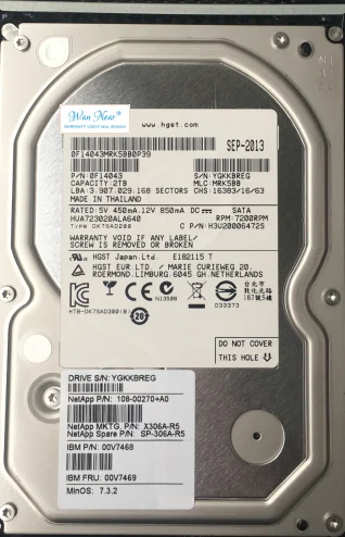 

Для X306A-R5 00V7468 00V7469 3.5 2 ТБ 7,2 K SATA к SAS DS4243 DS4246 DS4486