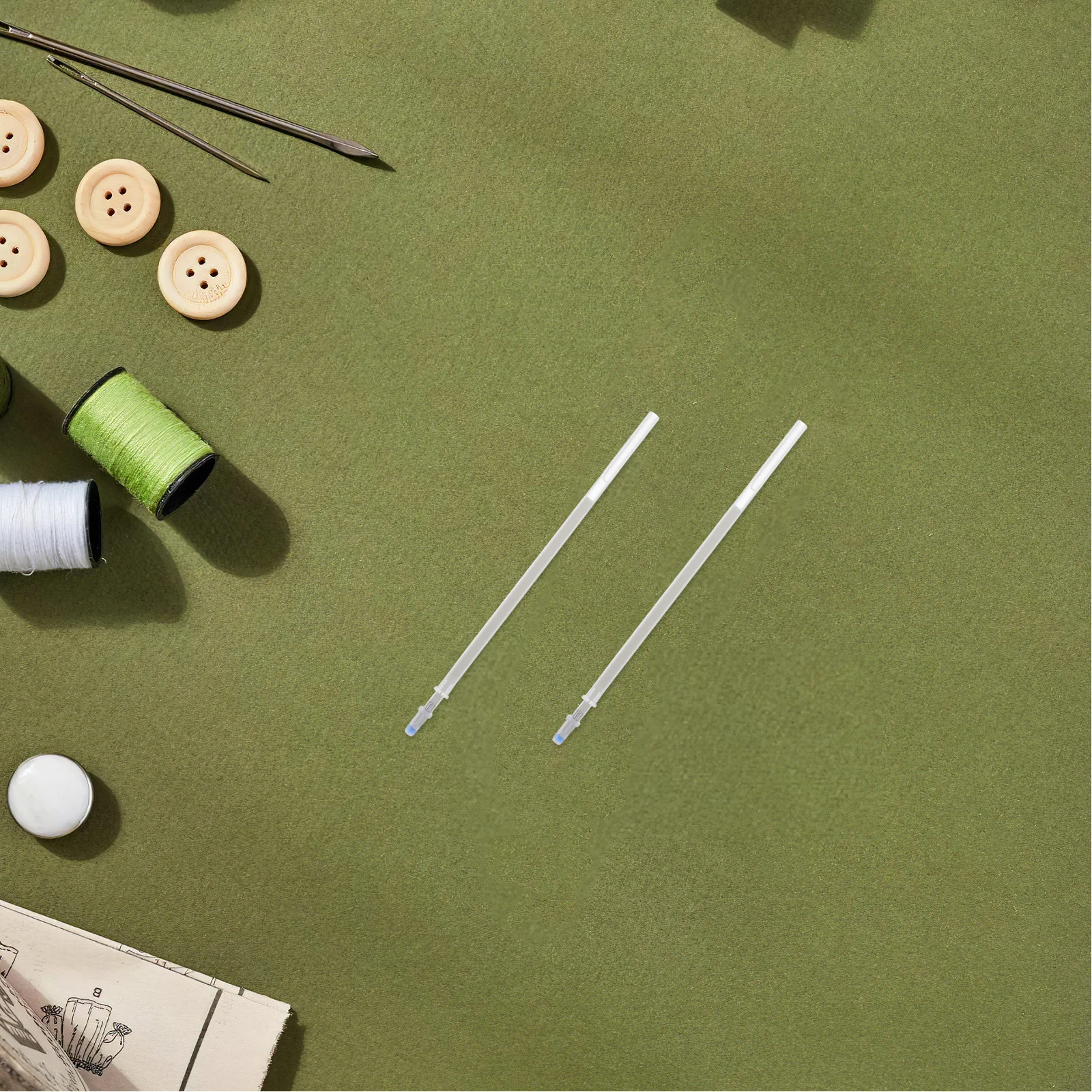 100pcs Heat Erasable Pen Refills High Temperature Disappearing Ink For Fabric Marking Sewing Quilting Embroidery Garment Pattern