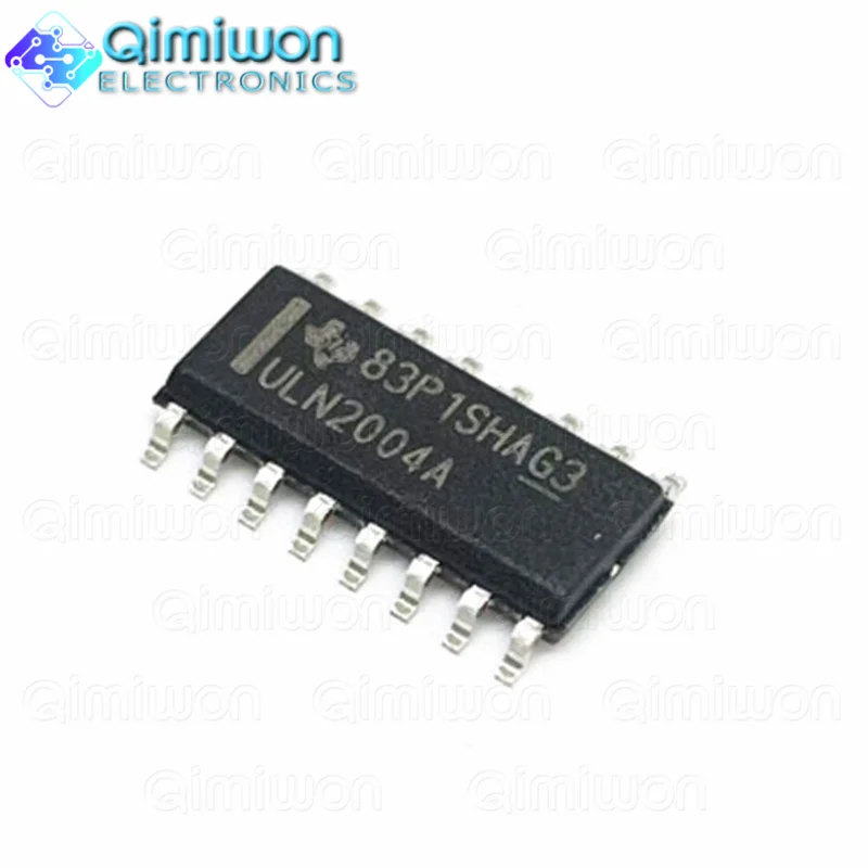 50 buah ULN2004A transistasli 16-SOIC Darlington transistor tujuh NPN Array