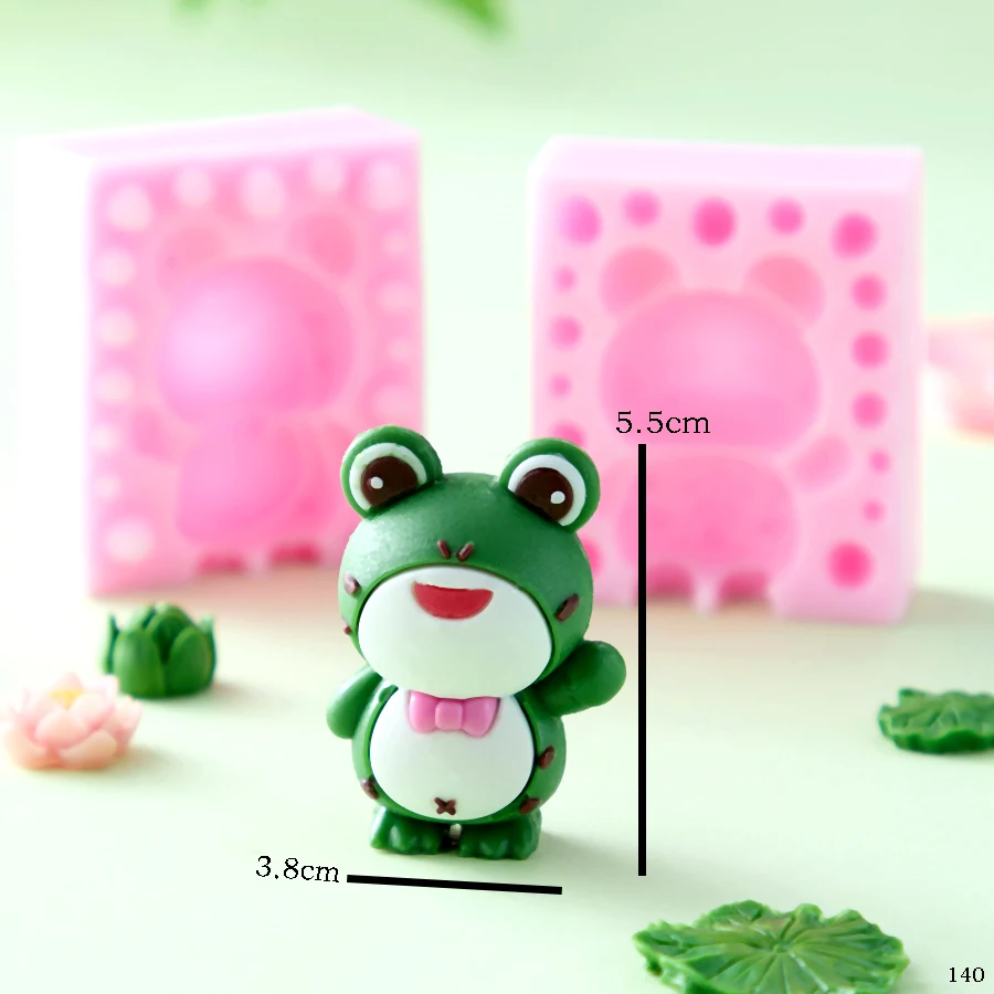 ثلاثية الأبعاد الكرتون ليتل الضفدع سيليكون قوالب الإبداعية فندان كاندي كعكة قالب الشوكولاته الجص راتنجات الايبوكسي قالب أدوات تزيين الكعكة
