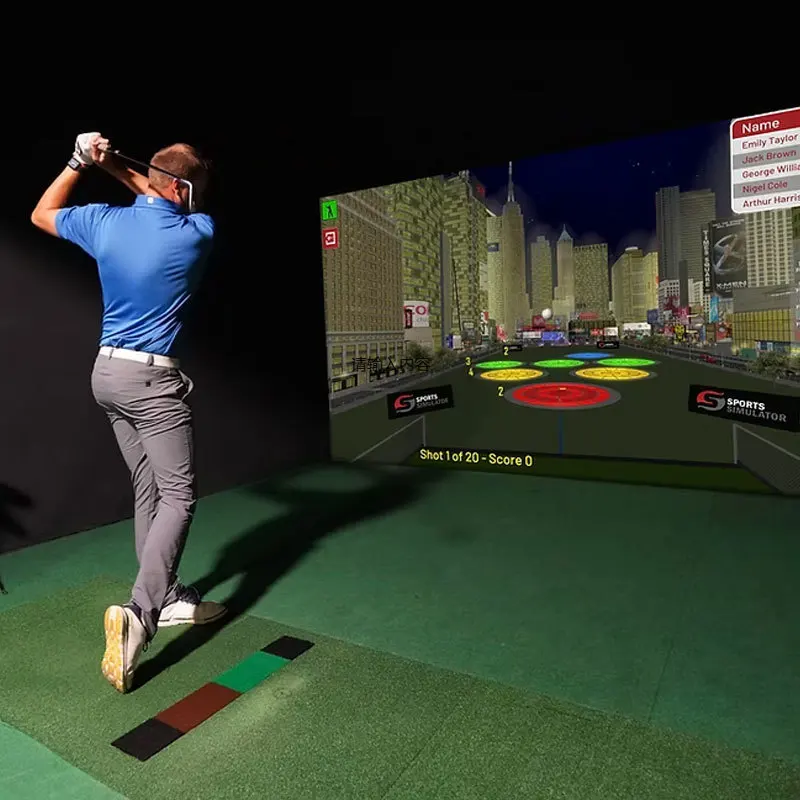 

2025 Latest Indoor Sport Golf Simulator Manufacturer Projection Interaction Screen Smart Golf Game Simulator for Entertainment