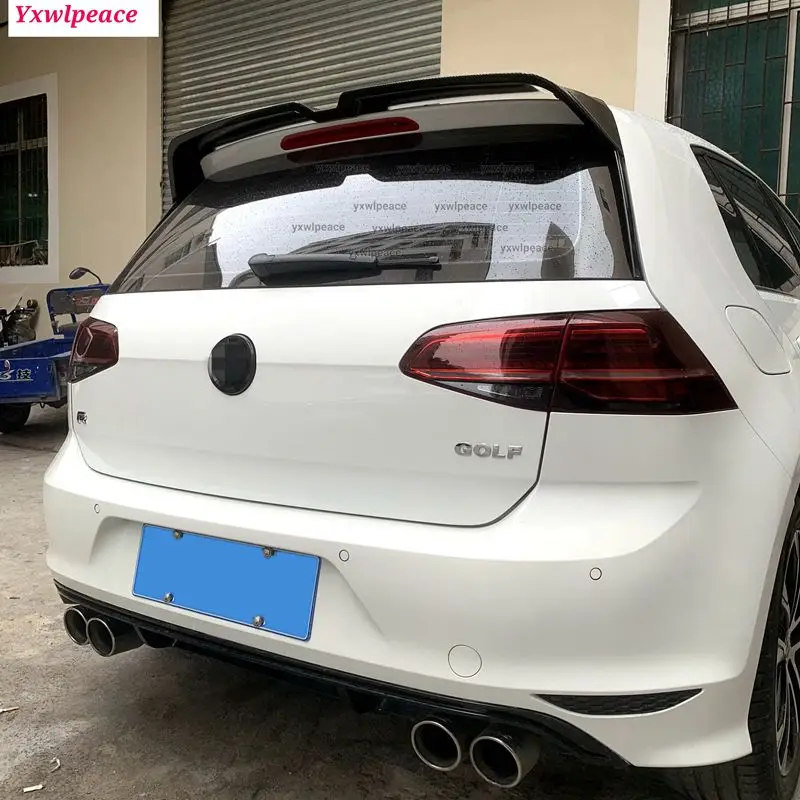 

For Volkswagen Golf 7 VII MK7 7.5 GTI R 2014 2015 2016 2017 2018 2019 ABS Material Trunk Roof Spoiler Car Rear Wing Trim