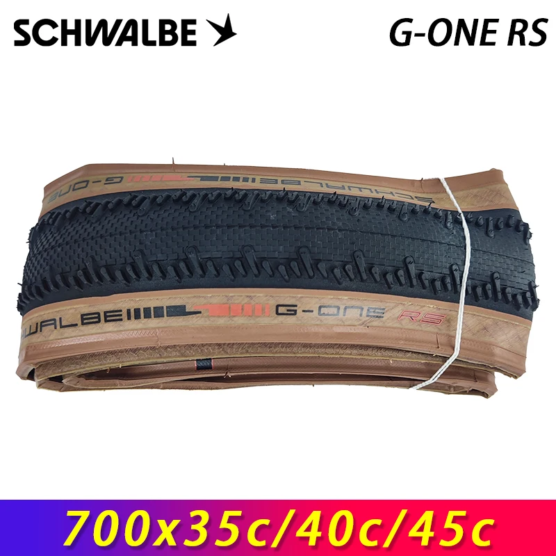 SCHWALBE G-ONE RS 700x35c/40c/45c Tubeless Brown Sidewall Folding Tire for Road Gravel Bike MTB Touring Bicycle Cycling Parts