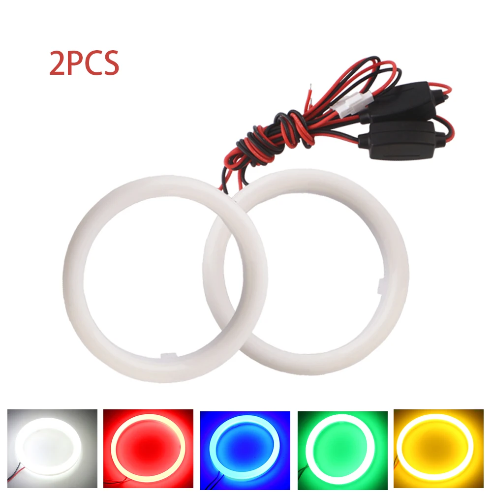 

2pcs COB Angel Eyes 9-30V With Cover Halo Rings Cotton Lights For LED Car Motorcycle Headlights Fog Lamps Angel Eyes Halo Ring