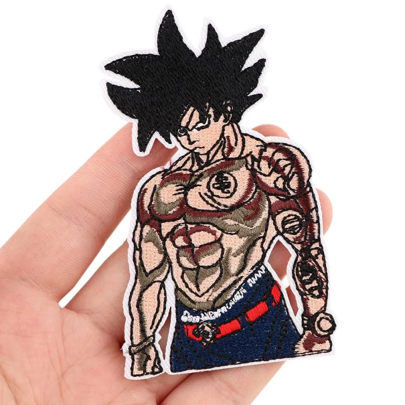 Nieuwe Anime Dragon Ball Patch Ijzer op Geborduurde Patches voor Kleding Master Roshi Goku Patches op Kleding Hippie Patch voor Doek