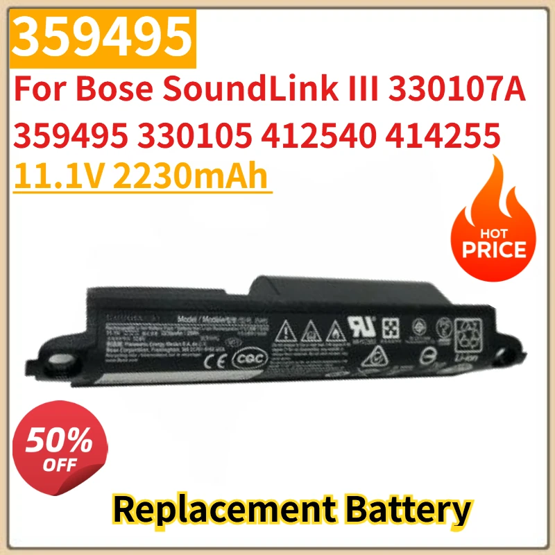 

High Quality 359498 Battery 11.1V 2230mAh For Bose SoundLink III 330107A 359495 330105 412540 414255