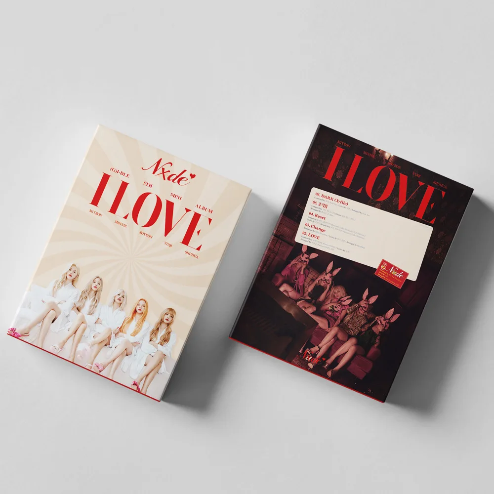 55 pçs/set kpop gigle inever morrer álbum lomo cards (g) I-DLE meninas eu queimar cartão de foto minnie cartão postal fãs presente