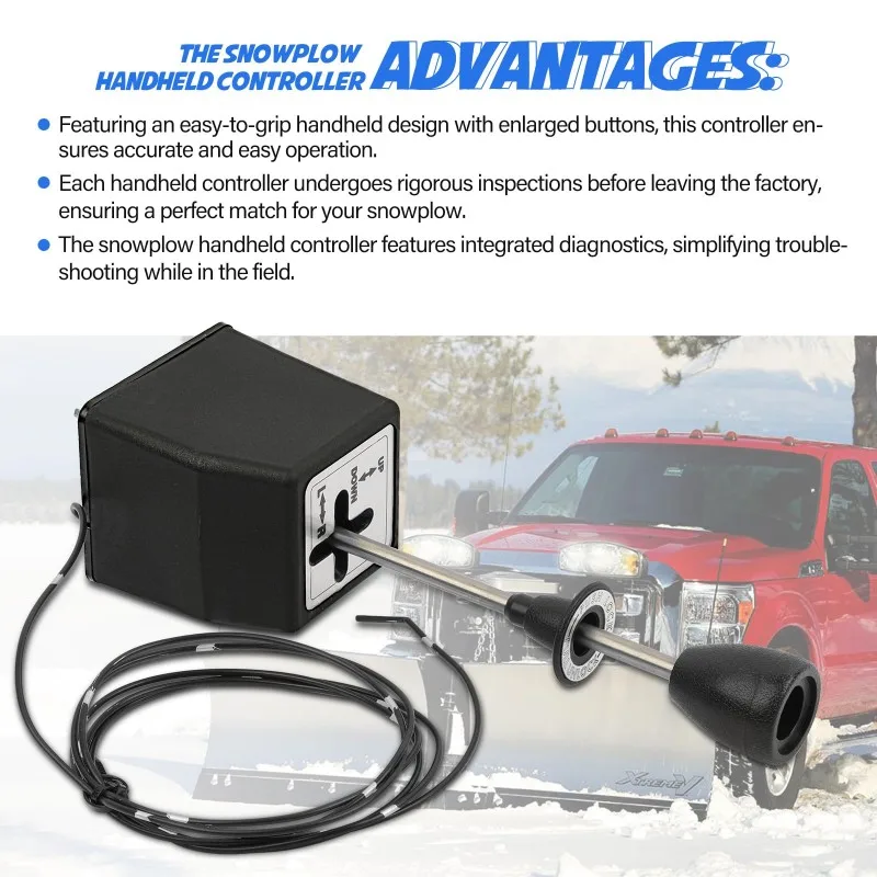 كابل التحكم في الرفع الساخن لمنفدة الثلج المحمولة - مناسب للموديلات الغربية، SAM 1314000، Fisher 56018، A5795