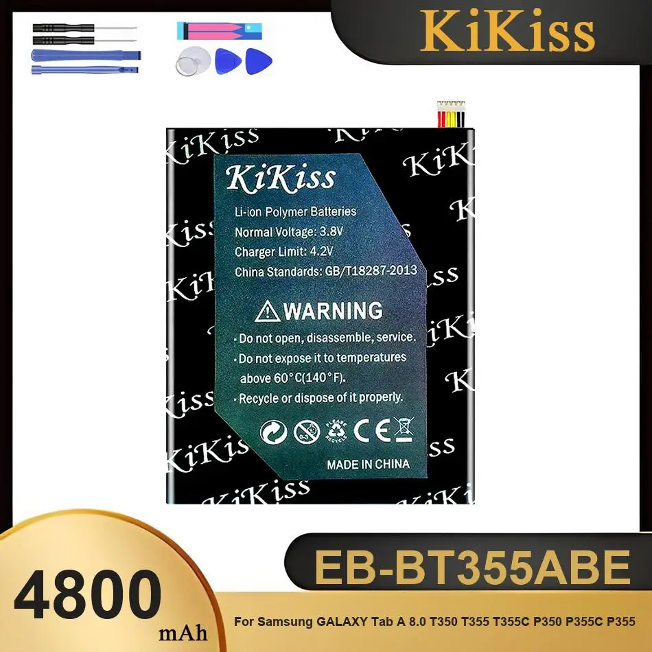 

Аккумулятор для мобильного телефона EB-BT355ABE для Samsung Galaxy Tab A 8,0 T350 T355 T355C P350 P355C P355, перезаряжаемые батареи, с инструментами