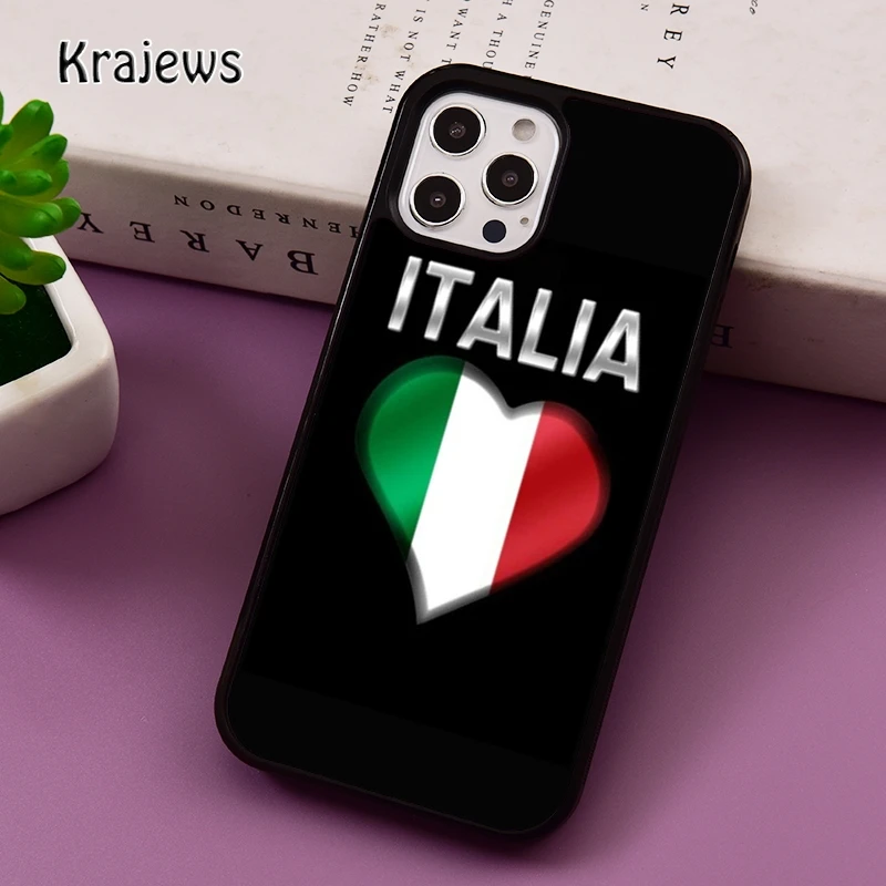 Italy Italia National Flag phone Case For iPhone 16 15 14 Plus 12 mini 13 11 Pro XR XS Max cover shell coque