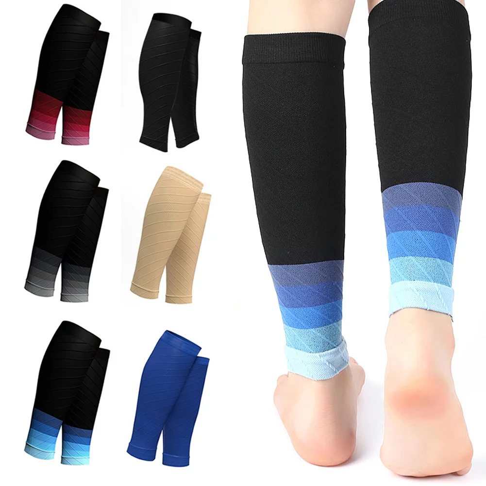 1Pair Calf Compression Sleeves Running Leg Compression Sleeve 20-30mmHg Compression Socks for Shin Splint for Men Women