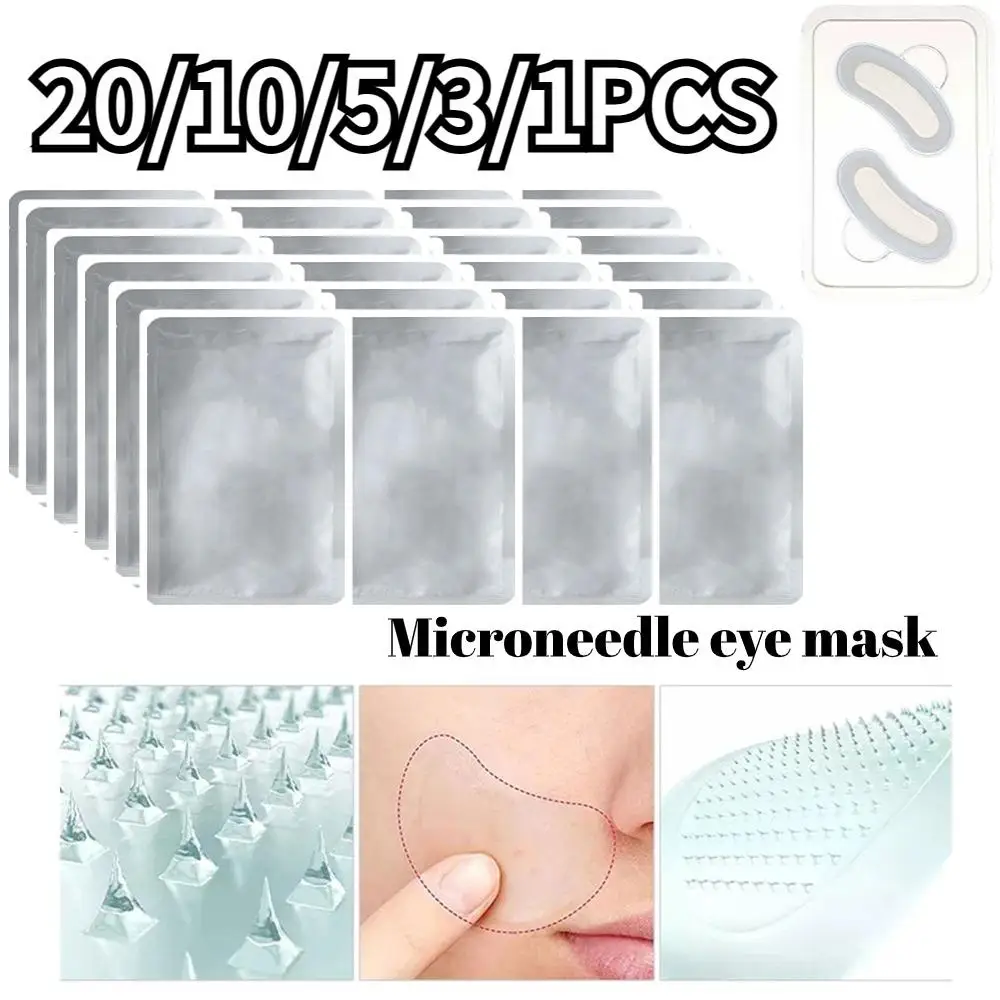 20/10/5/3/1Pcs Nano Soluble Microneedle Eye Mask Applied Hyaluronic Acid To Improve Dark Eye Circles Eye Care Skin Care Beauty