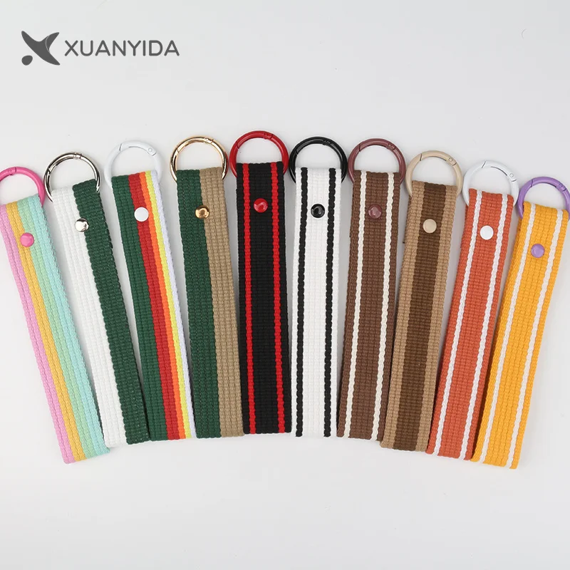 

Lanyard Car Keychain Keys Holder Accessories Canvas Strap Keyring For Men Women Backpack Baggage Tag Key Chain Bulk Wholesale