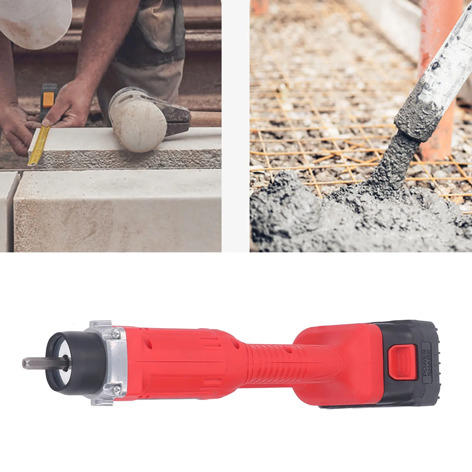 Concrete Air Bubbles Remover Cordless Concrete Vibrator 2500mAh Lithium Battery Powered Handheld Concrete Air Bubbles Remover