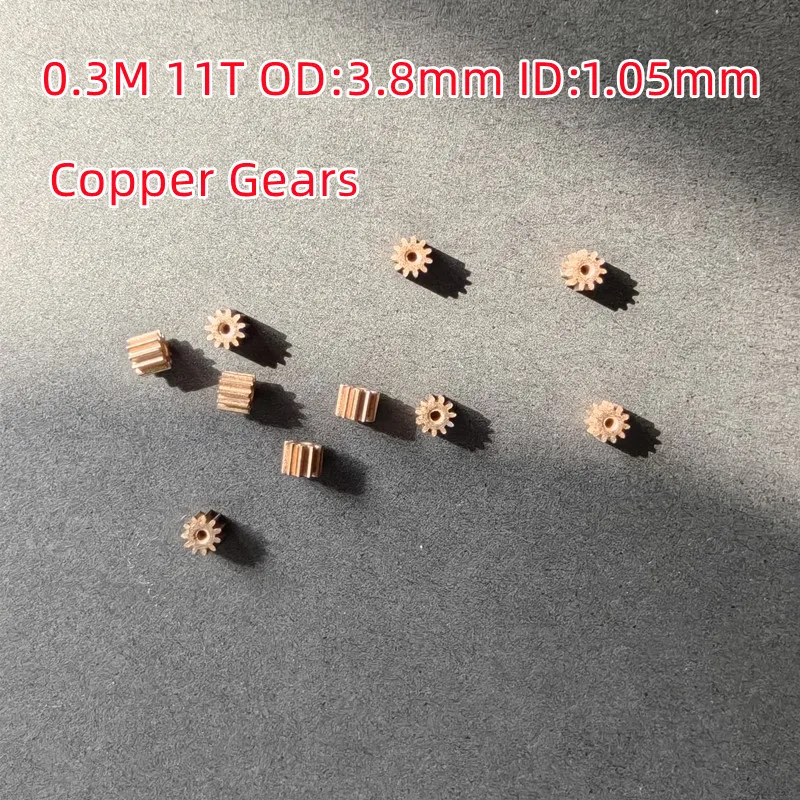 10pcs/bag Plastic Small Motor Gears 6T 7T 8T 9T 10T 11T 12T 13T 0.3M 0.4M R/C Helicopter Quadcopter Drone Model Toys Spare Parts