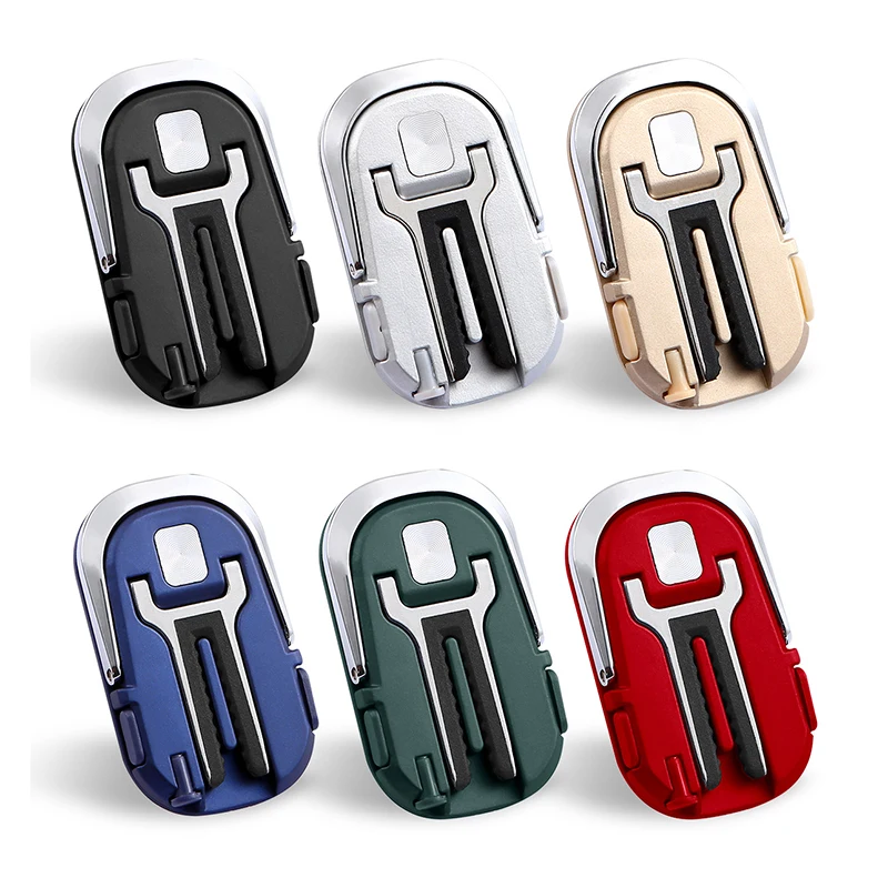 Soporte de teléfono para coche 2 en 1, anillo de navegación de salida de aire, hebilla de anillo multifunción, soporte ovalado