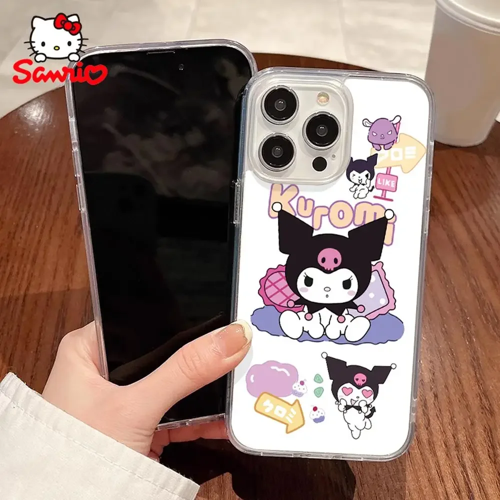 Sanrio Hellokitty fundas de teléfono Iphone 16/15/14/13/12/11/x/xs/xs Max mujer Iphone 13 funda Sanrio Kt accesorio de dibujos animados