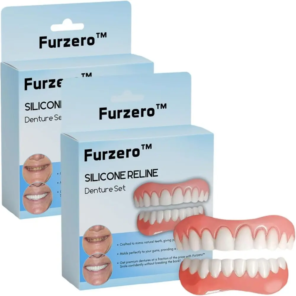 Silicone Silicone Reline Denture Set Soft Instant Instant Teeth Within Minutes Fix Your Smile Advanced Formula Denture Reliner