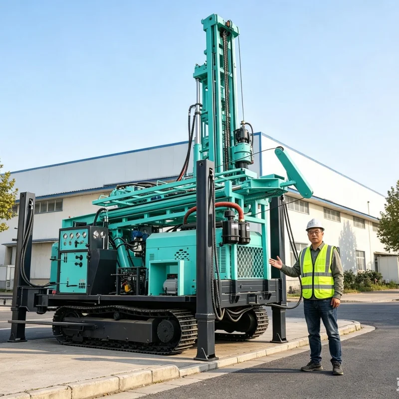 Customized Pneumatic Water Well Drilling Rig with Mud and Air Drilling Function for Geological Investigation