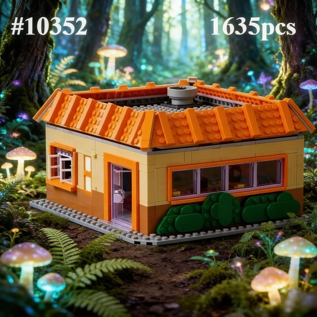

Hamburger Shop Model 10352 Building Blocks Sets Compatible with Legoed Particles Suitable for Birthday Gifts 1635pcs