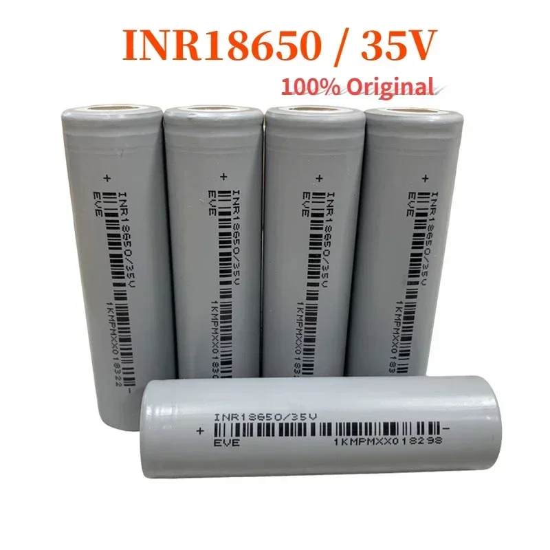 100% Original 18650 3500mAh Power Battery INR18650/35V 3500mAh Li-ion 3.7v Rechargeable Battery 18650 Battery 1-50 Pieces