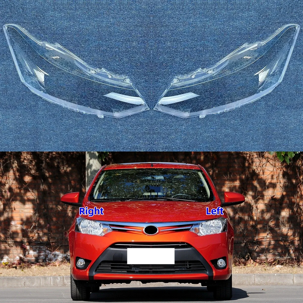 

Для Toyota Vios 2014 2015 2016, автомобильные аксессуары, крышка объектива фары, абажур, прозрачный абажур, маска из плексигласа