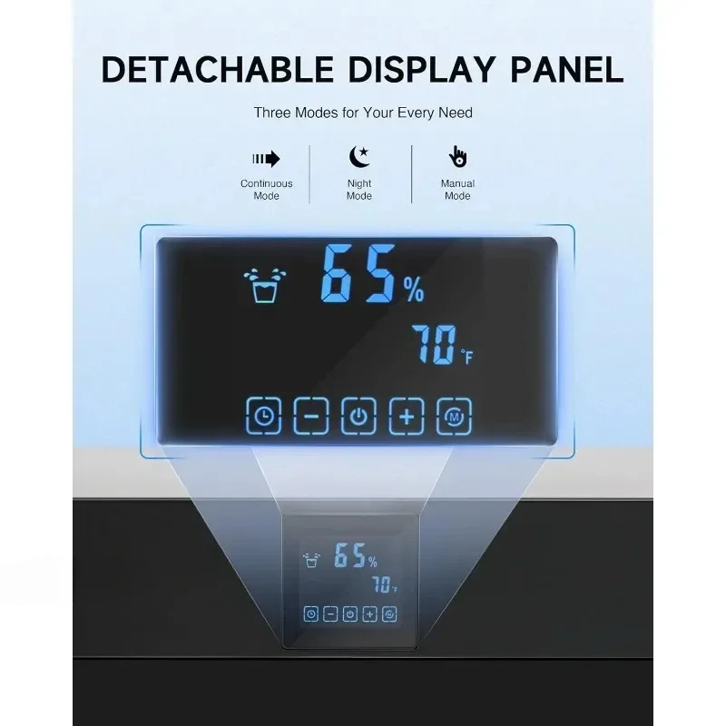 Desumidificador comercial com bomba de água, Porão profissional para espaço de rastreamento