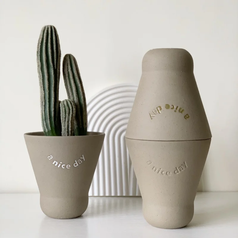 

Ceramic Pots Pottery Planter Cactus Flower Pot Succulent Plant Flower Pot Bonsai Cactus Home Living Room Decor Pot Planting Tool