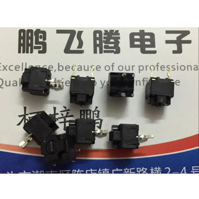 9PCS/LOTS Nissan Original Square EVQPOE07K Mouse Micro Switch Key Middle Button Black Dot