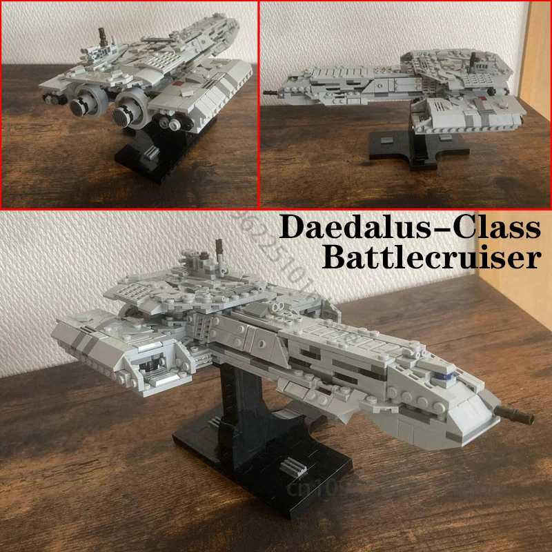 

НОВЫЙ BC-304 Daedalus Class Battlecruiser, модель строительных блоков, военная война, MOC, космический корабль, боевой кирпич, сделай сам, сборная игрушка в подарок