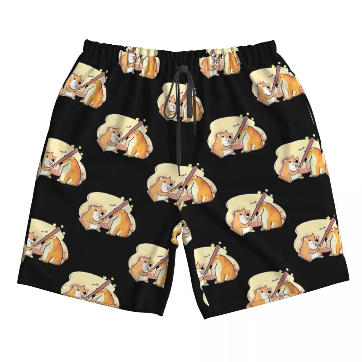 

Dog - Ouch Trunks Beach Board Shorts Casual Quick Dry Swim Summer Men Pants