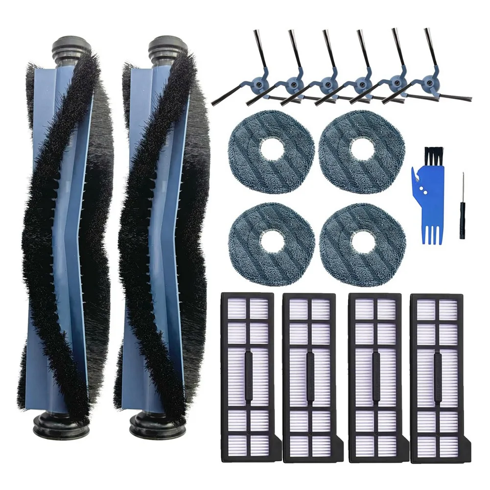 popular 18-Piece Replacement Parts Kit for Eufy X10 Pro Omni Vacuum Cleaner, Including Main Brush, Side Brushes, Filters Etc.