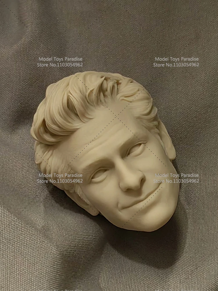 Unpainted 1/6 Men Soldier Andrew Garfield Head Sculpt Spider Super Hero White Model Head Fit 12inch Action Figure Body