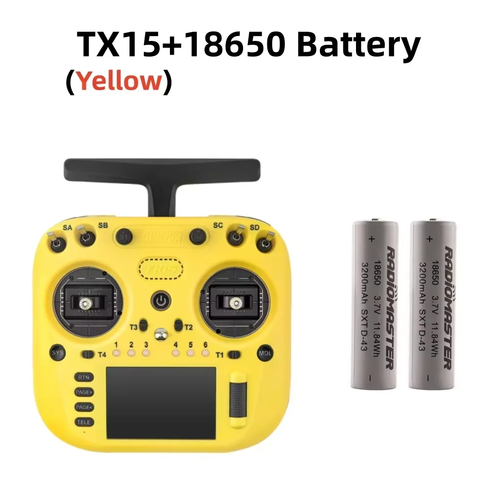 (op voorraad)Radiomaster TX15 16ch 3,5 inch IPS touchscreen V5.0 Hall Gimbals Radiocontroller ExpressLRS Ingebouwde gyromicrofoon