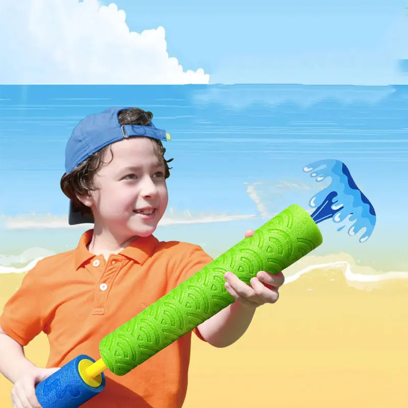 Water Gun Toy Summer Outdoor Sport Beach Swimming Pool Game Pull-out Launch Water Spray Children's Toys Parent-child Gifts TG47