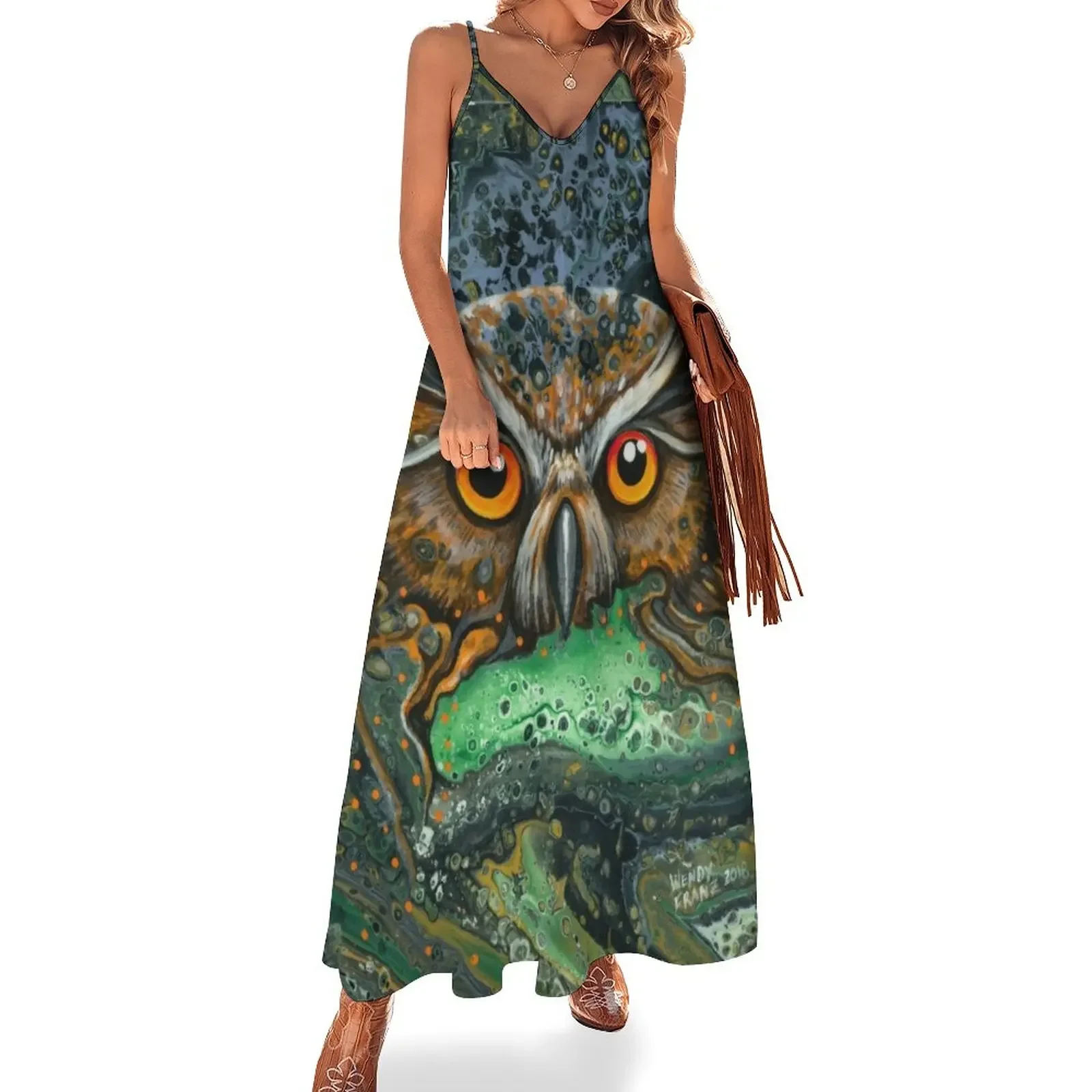 

Night Owl Sleeveless Dress women's fashion dresses Prom gown Dress