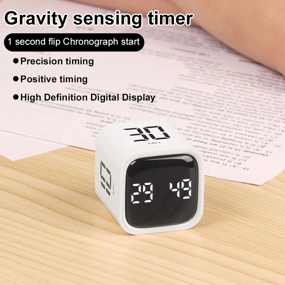 Mini Digital Timer 5/10/30/60 Minutes and  Countdown Countdown Timer Mute Vibrate and Adjustable Sound Alert Visual Timer