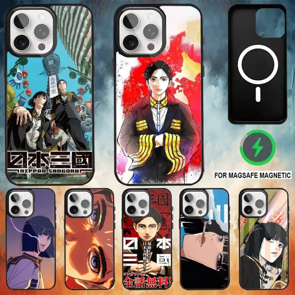 

Nippon Sangoku Phone Case For iPhone 17,16,15,14,13,12,Plus,Pro,Max For Magsafe Magnetic Wireless Charge