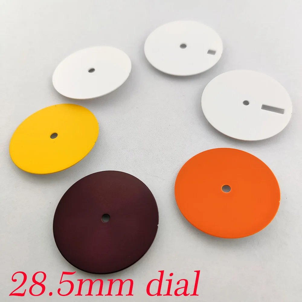 DIY NH35 dial modified solid color no scale no calendar literal 28.5MM frosted dial suitable for NH35/36/NH34/NH70/NH72 movement