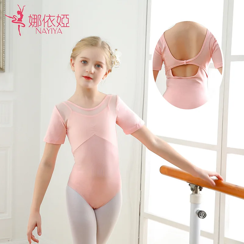 Kids Bowknot Professional Ballerina Ballet Dress Cotton Leotards Gymnastics Tutu for Girls Ballet Dance Dresses Turnpakje Suit