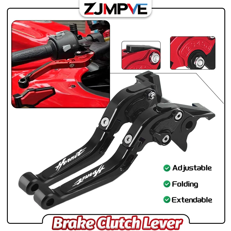 

New Adjustable Brake Handle For Honda CB750 CB600F HORNET CB 750 Hornet Motorcycle Folding Extndable Brake Clutch handles levers